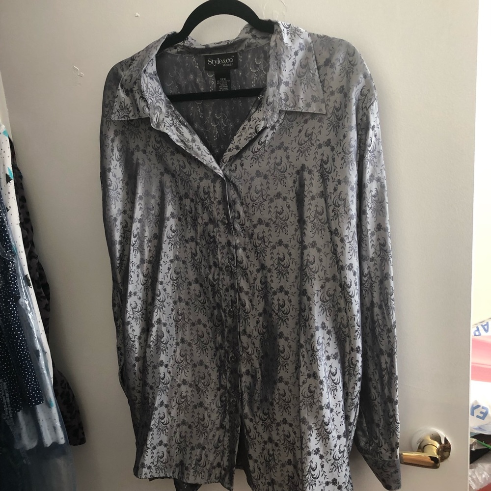 Silver Dress Shirt